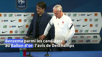 Ballon d'or: Benzema est un "candidat très sérieux" (Deschamps)