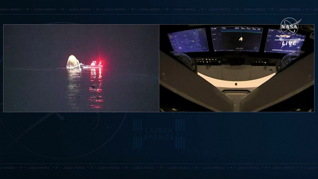 Daumen hoch trotz toilettenausfall: iss-crew zurück in florida