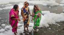 Politics erupted over toxic Yamuna ahead of Chhath Puja