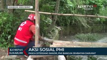 Pasca Diterjang Banjir, PMI Bangun Jembatan Darurat