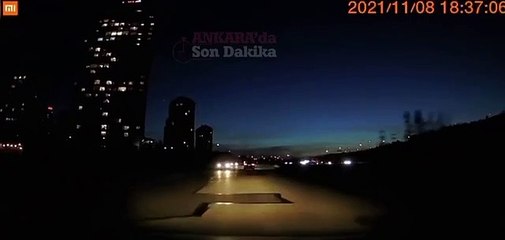 Ankara’da heyecanlandıran görüntü: Meteor mu?