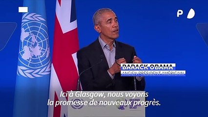 "Nous ne sommes toujours pas à la hauteur", dit Obama à la COP26