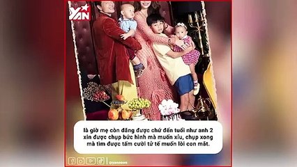 với Lisa, chưa kịp di chuyển đã dừng lại đòi ăn và cùng chị ba diện đồ đôi đi dạo
