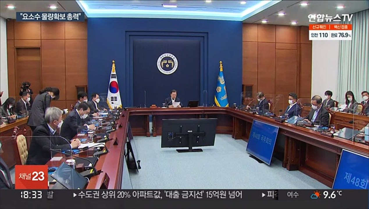 문대통령 "요소수 확보 총력…지나친 불안감 갖지말길"