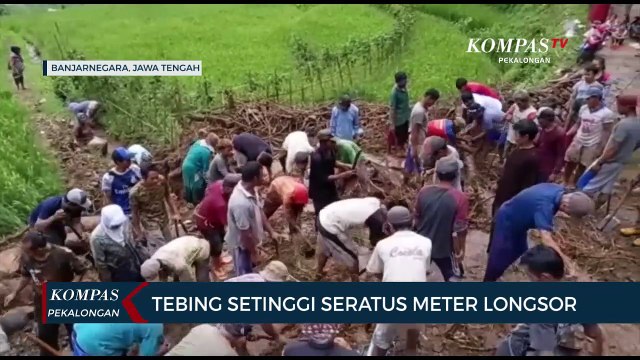 Tebing Setinggi Seratus Meter Longsor