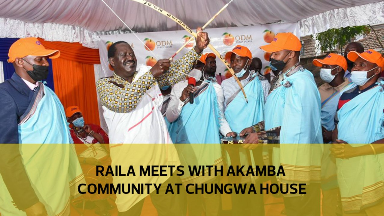 Raila meets with Akamba community at Chungwa House