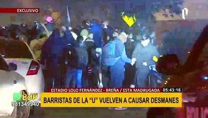 Télécharger la video: Disturbios frente a estadio Lolo Fernández: hinchas provocan desmanes por más de 4 horas