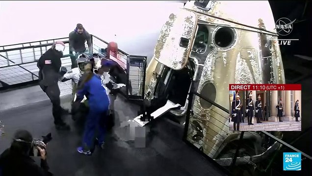 L'astronaute Thomas Pesquet de retour sur Terre