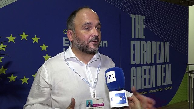 José Antonio Valbuena, durante la Conferencia de las Naciones Unidas sobre el Cambio Climático (COP 26)