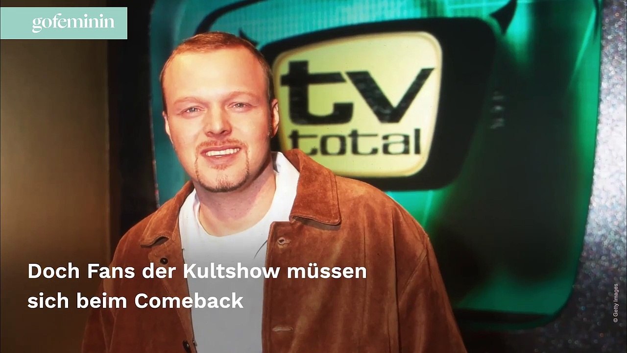 TV Total-Comeback: Er wird die Kult-Show moderieren