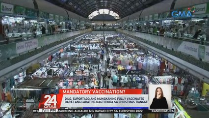 DILG, suportado ang mungkahing fully vaccinated dapat ang lahat ng nagtitinda sa Christmas tiangge | 24 Oras