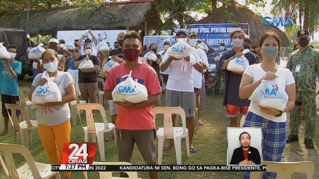 2,000 indibidwal na naapektuhan ng pandemya at Bagyong Maring sa San Fabian, Pangasinan, hinatiran ng tulong ng GMA Kapuso Foundation | 24 Oras