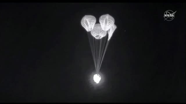 Vuelven a la Tierra los cuatro astronautas de la Estación Espacial Internacional