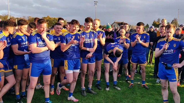 Steelstown Brian Ogs captain Neil Forester celebrates