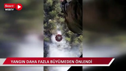 Milas’ta orman yangını büyümeden önlendi