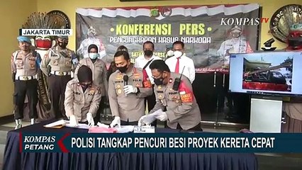 Terbongkar Pencurian Besi Proyek Kereta Cepat, Jumlahnya Hingga 111 Ton