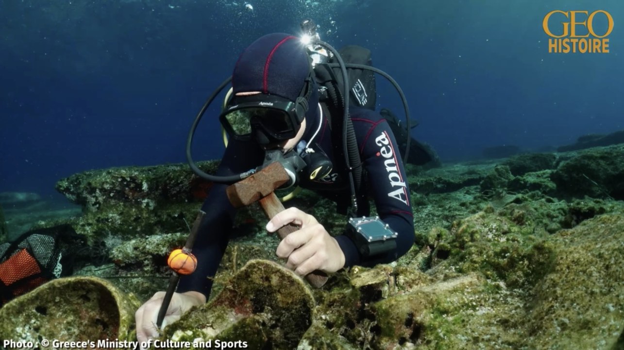 Histoire : découverte d'une épave de 1800 ans en Grèce au large de l'île de Kassos