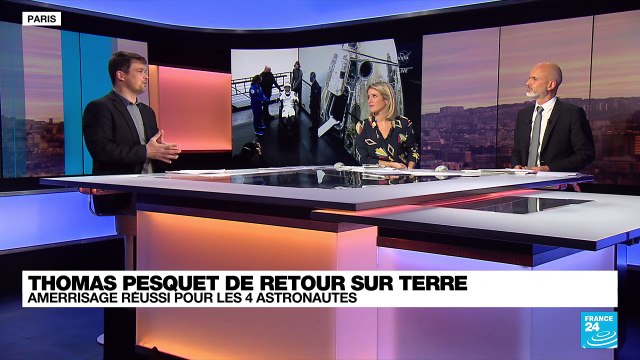 L'astronaute Thomas Pesquet revient sur Terre après six mois en orbite
