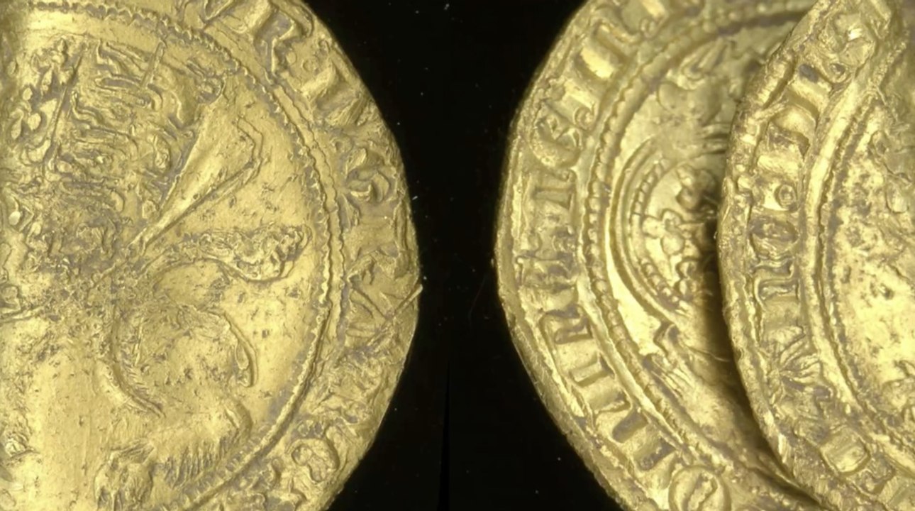 En Angleterre, des pièces d’or, perdues durant l'épidémie de peste noire au XIVe siècle, ont été retrouvées par un utilisateur de détecteur de métaux