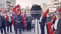 Şehit yakınlarından İYİ Partili Türkkan'a siyah çelenkli tepki