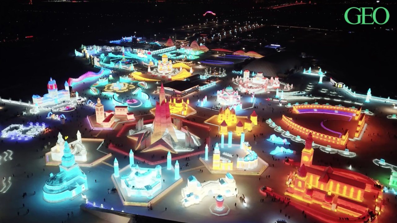 Chine : l'édition 2021 du festival de sculptures sur glace de Harbin a ouvert ses portes !