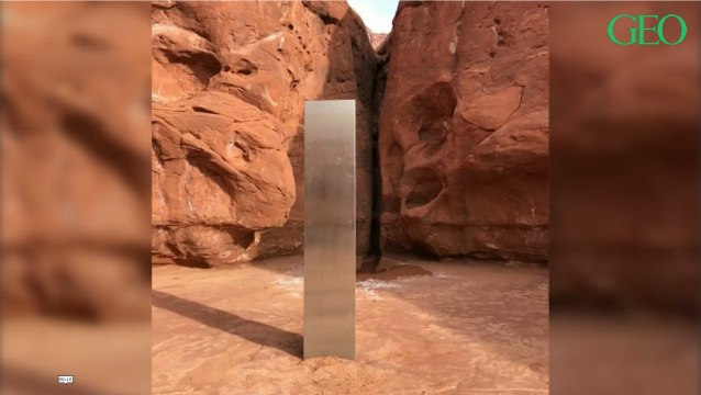 Aux Etats-Unis, la découverte d'un mystérieux monolithe de métal dans le désert déchaîne les passions