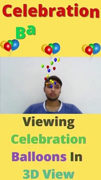 Viewing Celebration Balloons In 3D View