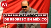 SRE confirma notificación a México sobre extradición de César Duarte