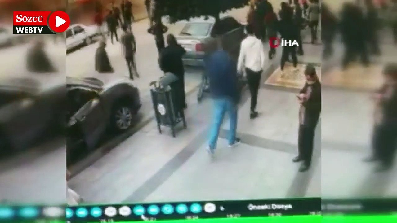 Malatya’da 2 katlı binanın çökme anı ile yaşanan panik kameraya yansıdı