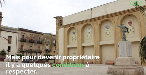 En Sicile, il est possible d'acheter une maison pour seulement un euro
