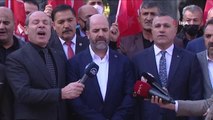 Meclis önünde İYİ Partili Lütfü Türkkan'a 'istifa' çağrısı