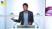 David Cid, portaveu d'En Comú Podem, critica la posició 
