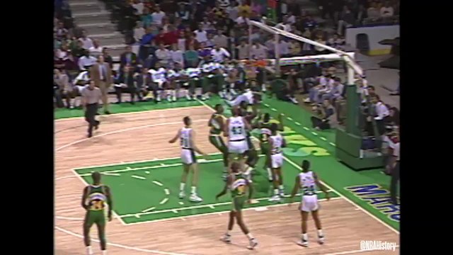 NBAHistory: On November 9, 1989 the Milwaukee Bucks and Seattle SuperSonics played in a five overtime game!