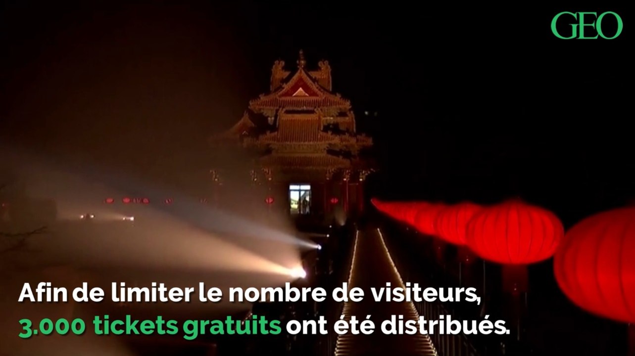 Chine : pour la Fête des lanternes, la Cité interdite s'illumine
