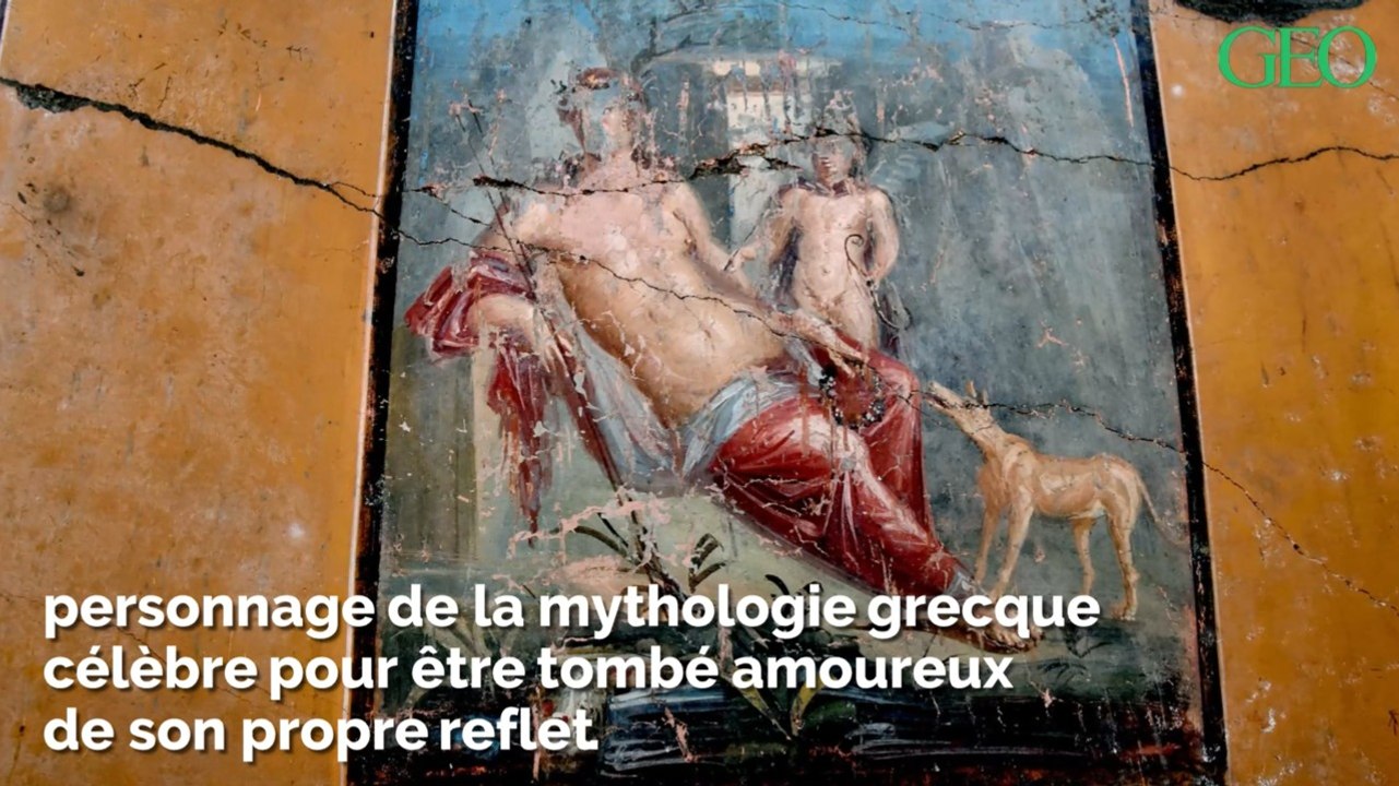 Pompéi : des archéologues ont découvert une splendide fresque représentant Narcisse