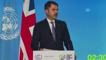 Çevre, Şehircilik ve İklim Değişikliği Bakanı Murat Kurum, COP26 Zirvesi'nde konuştu