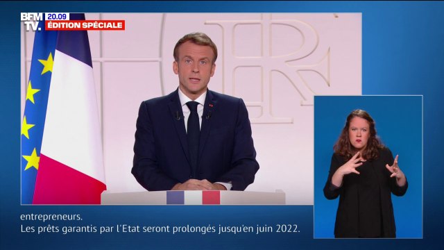 Emmanuel Macron: Les prêts garantis par l'État seront prolongés jusqu'en juin 2022