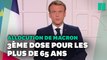 Dans son discours, Macron annonce un pass sanitaire conditionné à une 3ème dose pour les plus de 65 ans