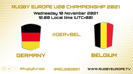 Germany v Belgium - Rugby Europe U20 Championship 2021