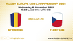 Romania v Czechia - Rugby Europe U20 Championship 2021