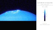 Aurores boréales sur la planète Jupiter