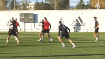 Primer entrenamiento de la semana en la Ciudad Real Madrid