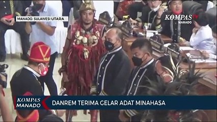 Danrem Terima Gelar Adat Minahasa