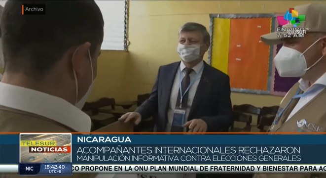 teleSUR Noticias 09-11 17:30: Personalidades rechazan publicidad contra elecciones en Nicaragua