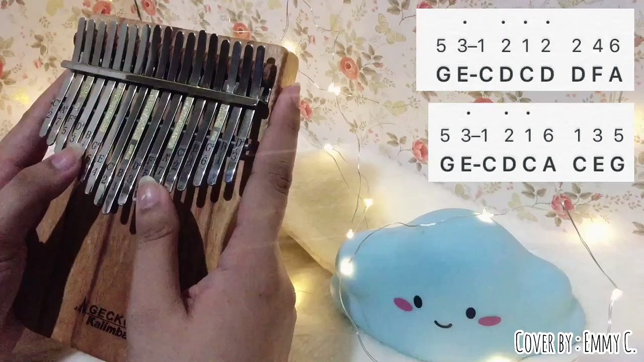 Wonderful Tonight - Eric Clapton - Easy Kalimba Tutorial with Tabs & Lyrics