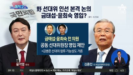 野 선대위 인선 본격 논의…금태섭·윤희숙 영입?
