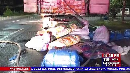Se reporta conato de incendio en un camión en el bulevar Fuerzas Armadas
