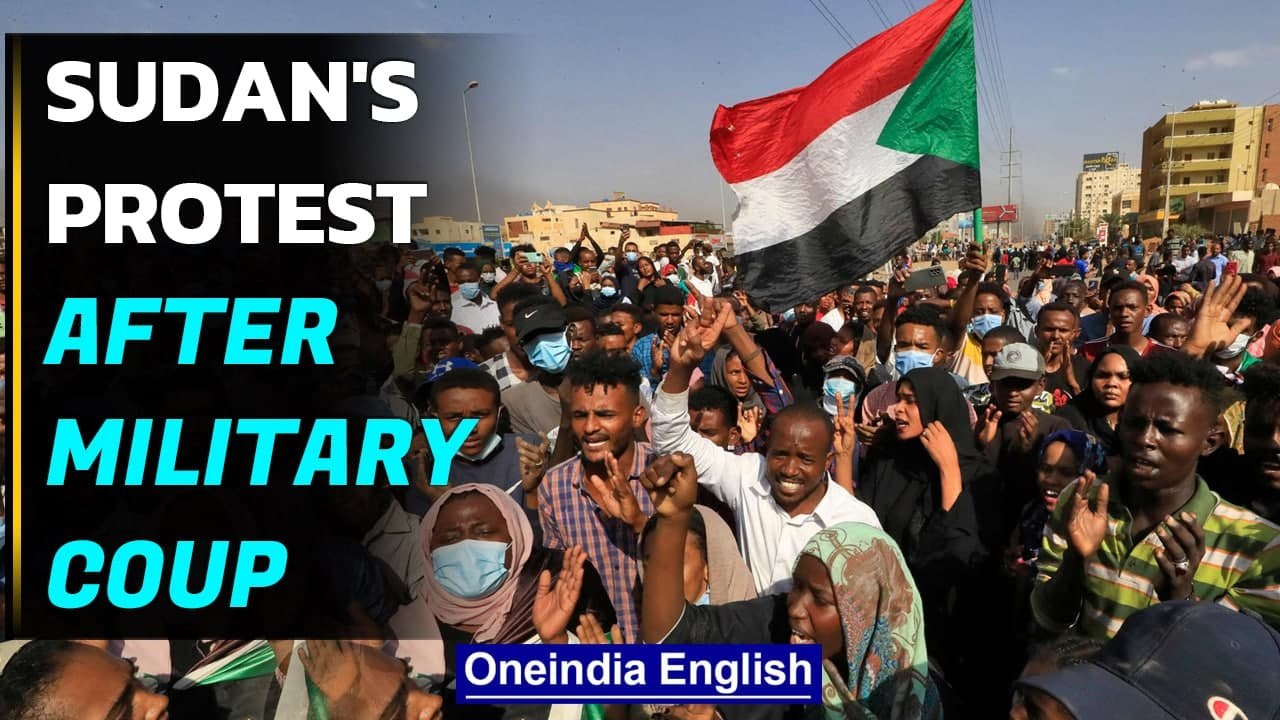Sudan protesters take to streets after military coup | Freedom, Peace, and Justice | OneIndia News