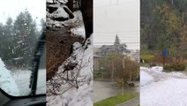 Hail, rain and snow: Oh my! Storm pummels the Northwest