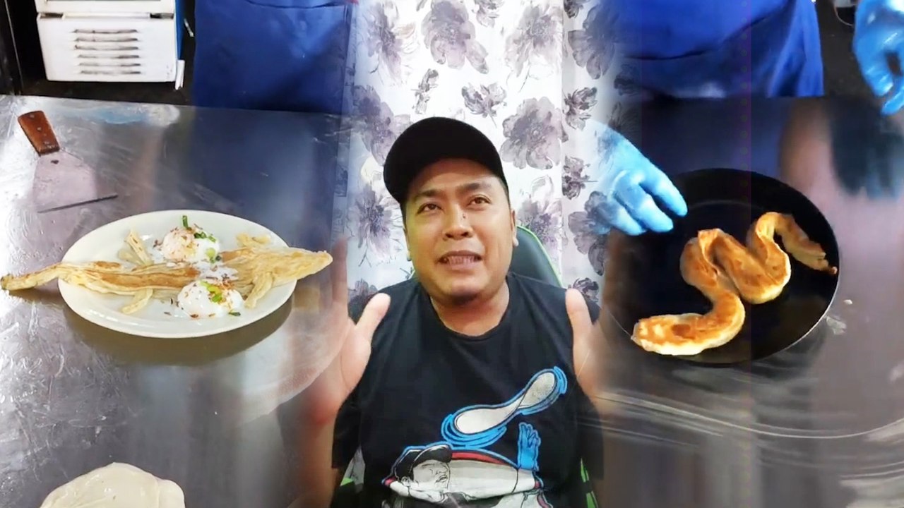 Abang Terbang boleh buat macam-macam bentuk roti canai... Roti canai biawak paling ‘rare’